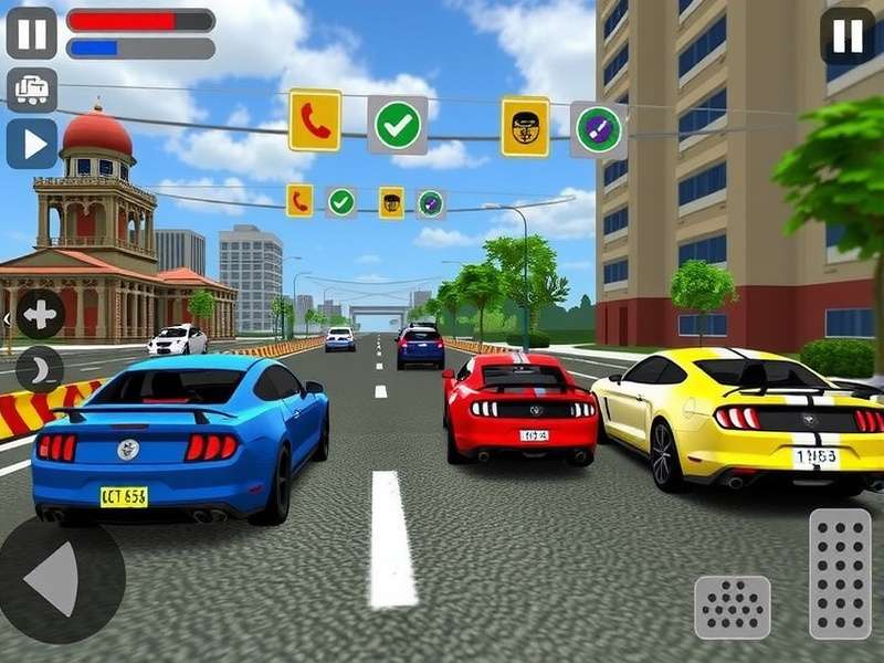 Car Parking Multiplayer 2 गेमप्ले स्क्रीनशॉट - एक लक्जरी कार शहर में पार्क करते हुए