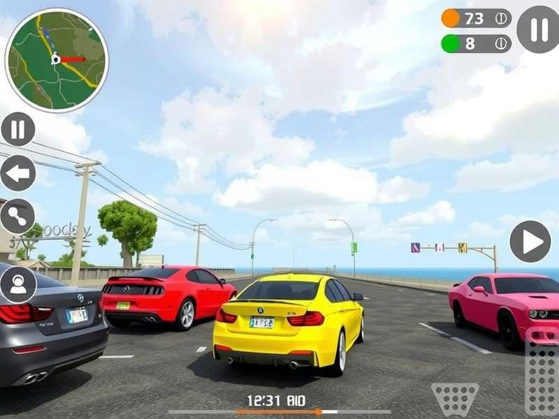 Car Parking Multiplayer Mod APK gameplay screenshot showing luxury cars
