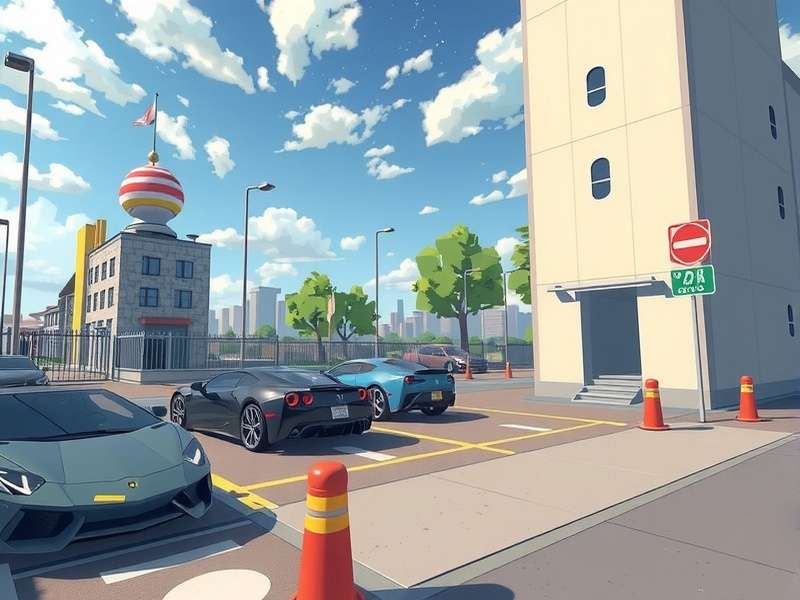 Cae Parking challenge in Car Parking Multiplayer showing tight parking spaces