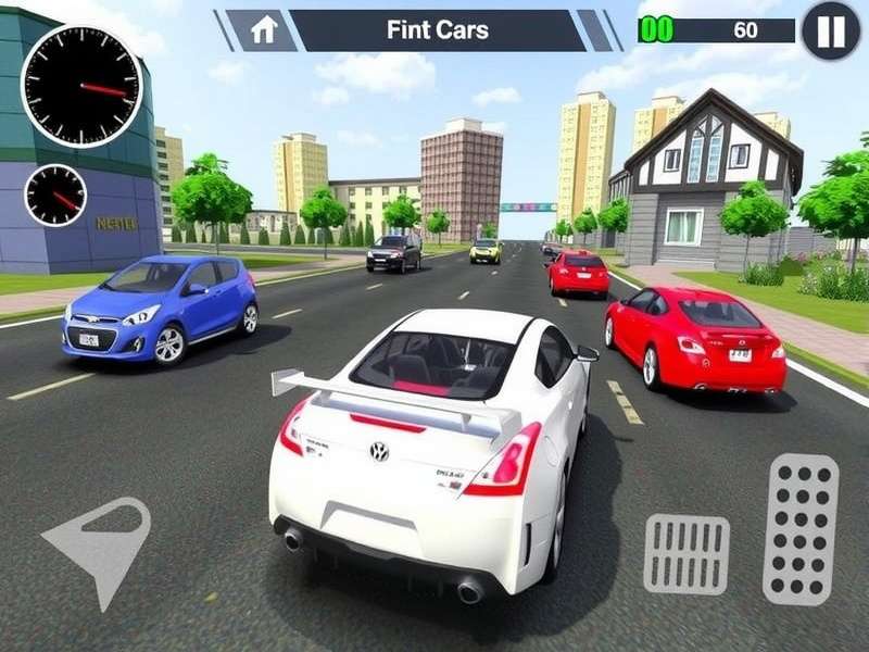Car Parking Multiplayer Game realistic parking scene with multiple cars