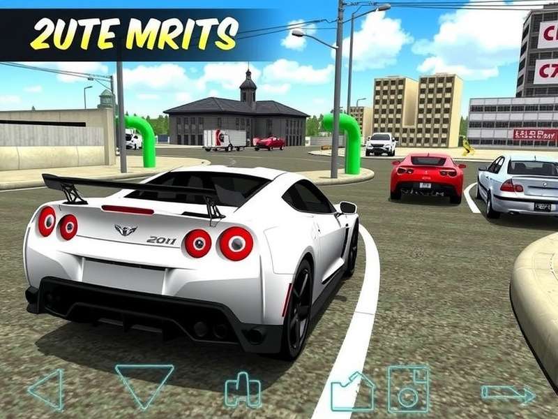 Different camera angles in car parking game