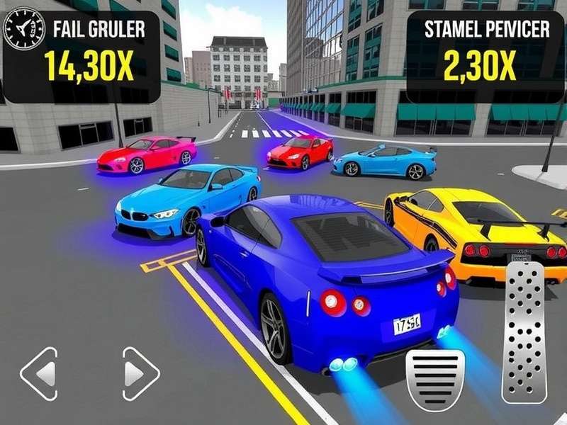 Car Parking Multiplayer Online gameplay screenshot showing realistic parking