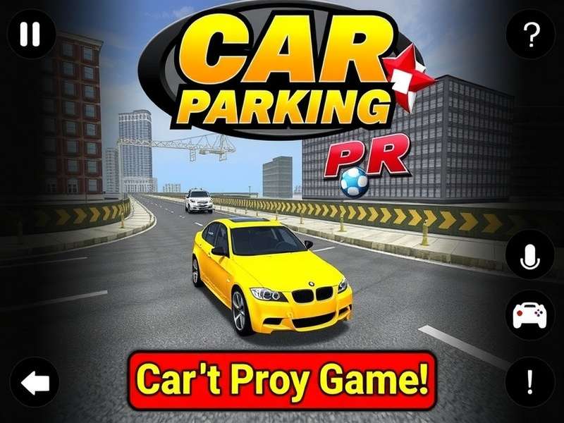 Car Parking Multiplayer PC gameplay screenshot showing parking challenges