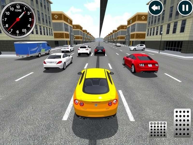 Car Parking Multiplayer gameplay showing crowded Indian-style streets with autorickshaws and colorful cars