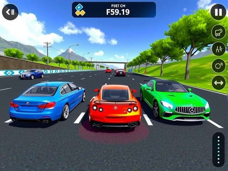 Car Parking Multiplayer gameplay screenshot showing realistic parking scenario