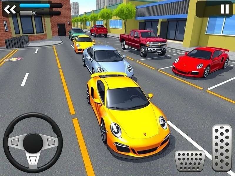 Car Parking Multiplayer Mod gameplay with luxury cars parked in an open world city