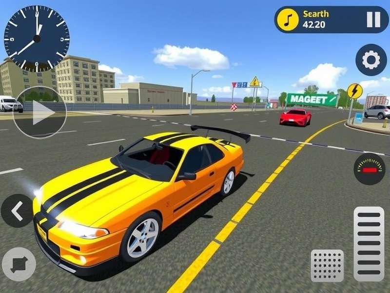 Car Parking Multiplayer 2 Mod Apk 2025 gameplay showing a customized sports car in a detailed parking environment
